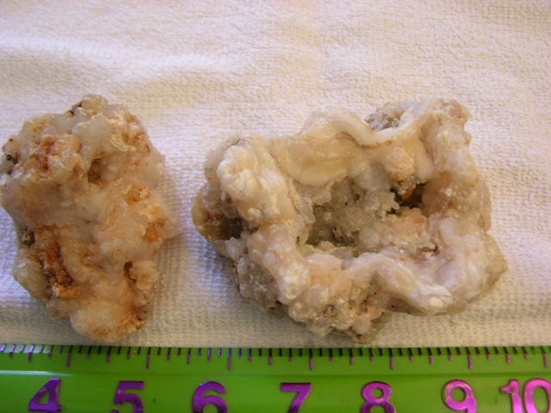 Chalcedony Popcorn Quartz Natural Specimen 2 Pieces 1 Pound Etsy