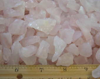 Rose quartz smaller piece 1/2-1 1/2 inch 1 pound lots