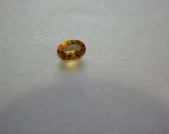 Citrine Madeira dark citrine faceted gemstone 7x5mm  oval