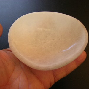 Selenite freestyle deco shape bowl 4.75x4 inch natural selenite