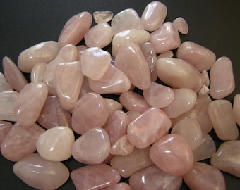 Rose quartz tumble polished 1/2 to 1 inch 1 pound lots