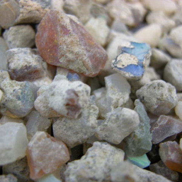 Opal Welo Ethiopia mixed grade mine rough 4-20 MM 1/8 pound lots