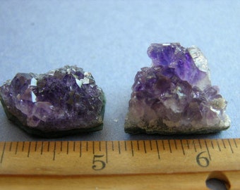 Amethyst cluster point plates smaller 3/4-1 1/2 inch Uruguay AME09