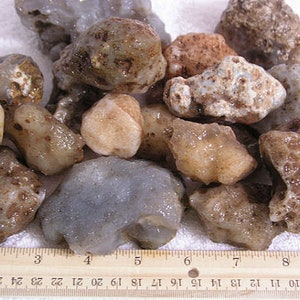 Agate geodes w/crystal centers for breaking cutting 1-3 inch Mexico 2 pound lots