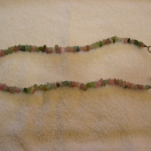 Tourmaline necklace 16 inch 4-8mm tourmaline crystal multi color t7