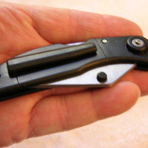 Stainless steel pocket knife 4 inch folding lock back