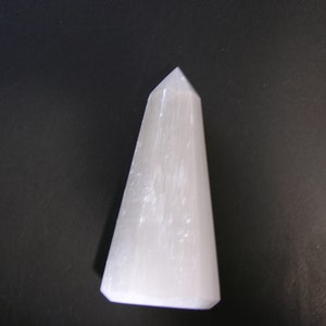Selenite polished tapered obelisk 3-2.5 inch tall