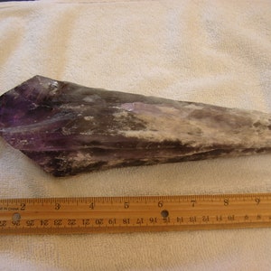 Dragon&#39;s tooth amethyst crystal GIANT 9.75x3 inch 2.5 pounds dt1