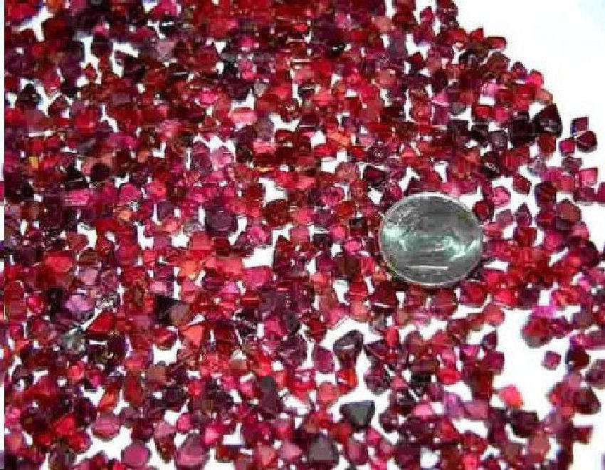 Spinel Crystals Red All Natural Sri Lanka 10 Carats per Lot 12
