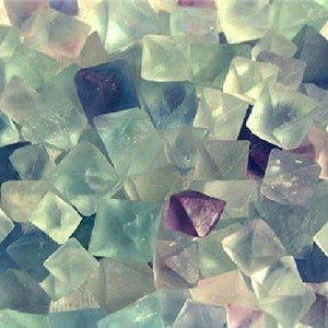 Fluorite octahedron crystals 1/2-1 inch 24 crystals per lot free priority shipping