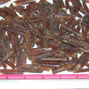 Kyanite red RARE gem grade crystals Tanzania 4 gram lots 1-4 crystals