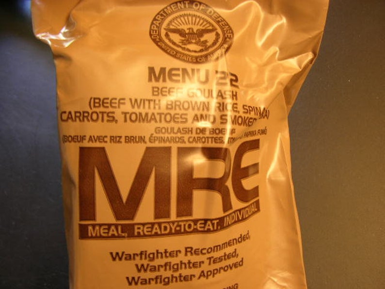 MRE Military Complete Meal Ready to Eat W/accessory Pack - Etsy