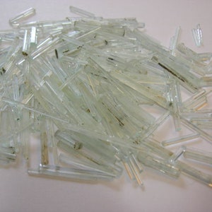 Aquamarine needle crystals 1.5-.5 inch 50 carat lots