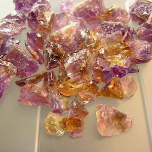 Ametrine mine rough mixed grade Bolivia 1-1/2 inch 1/4 pound lots