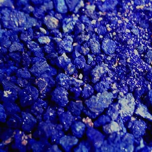 Azurite crystal roses clusters 5 piece lot blue azurite