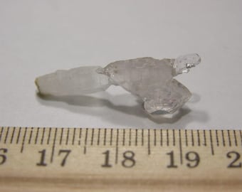 Tibetan quartz terminated mini elestial scepter crystal 1 inch jo45