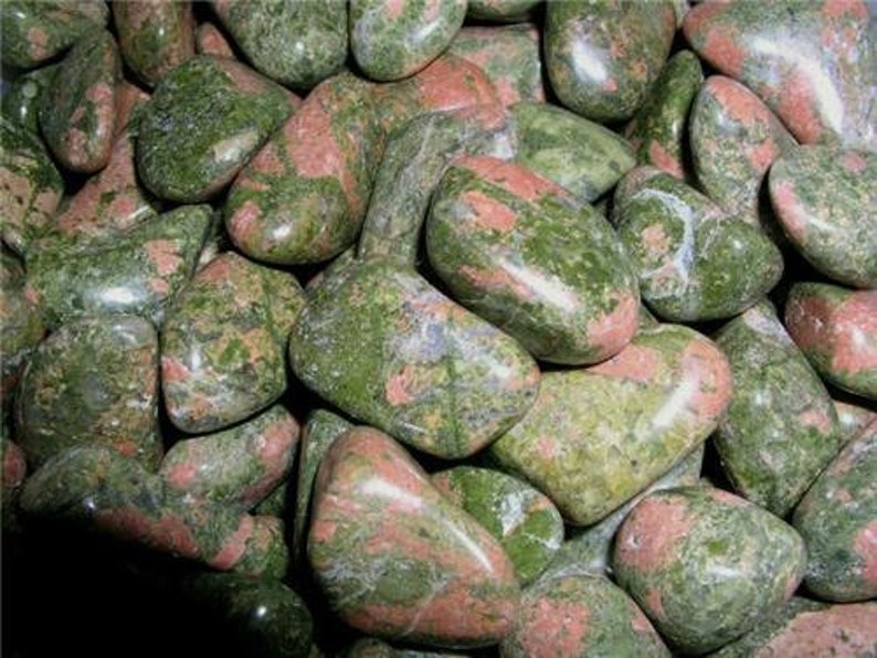 Unakite tumble polished Pinks /& Greens 14 to 1 inch 14 pound lots