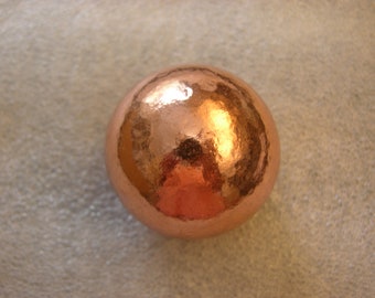 2 inch Copper ball bigger 2 inch diameter 1 1/3 pound solid copper free priority shipping