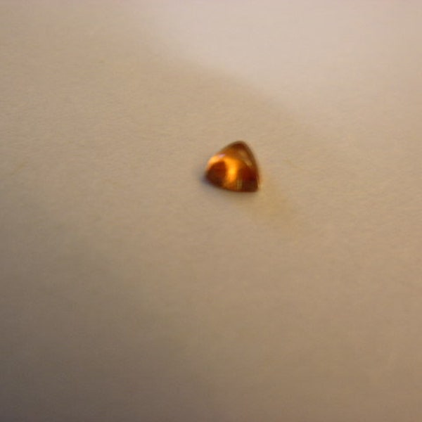 Orange spessartite garnet gemstone 4mm trilliant style cabochon all natural