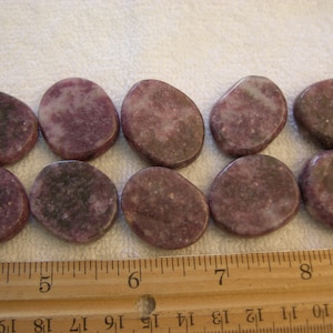 Lepidolite palm stone 1 stone per lot 1x1 inch