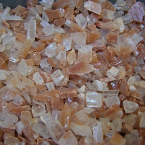 Copper clear calcite smaller 3/8-3/4 inch 1 pound lots