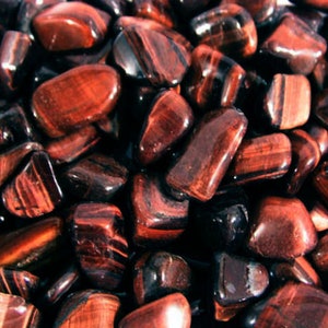 Tigers eye red polished 1/2 to 1 1/4 inch 1/4 pound lots