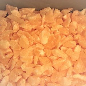 Tangerine Orange calcite smaller 3/8-3/4 inch 4 pound lots