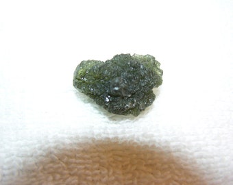 Moldavite Rare all natural Czech Moldau River specimen 26.7 carats 25x17mm