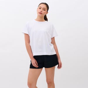 Mia Basic Damen T-Shirt aus Bio-Baumwolle, weiches & müheloses Must-Have