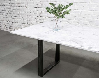 LIMA Marble Dining Table with solid steel legs. An Iconic Design piece