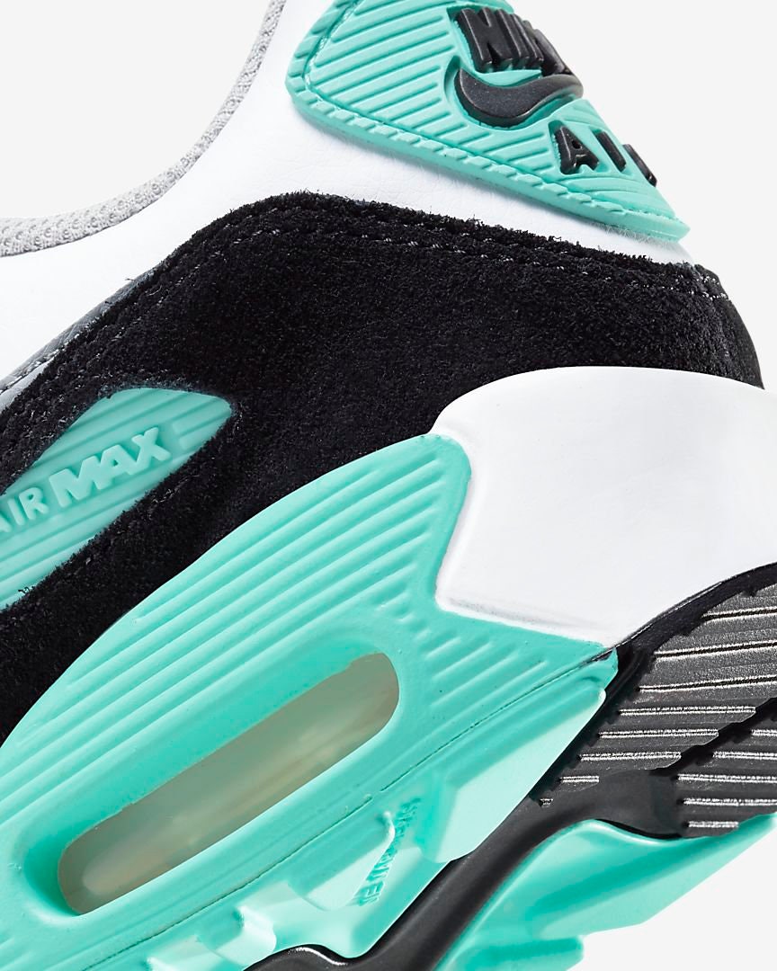 Swarovski Girls Nike Air Max 90 Teal Black Sneakers Customized | Etsy