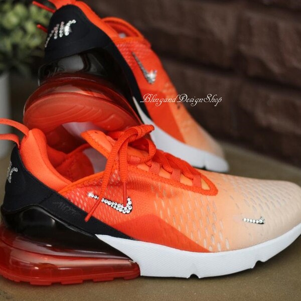 swarovski nike air max 270 shoes blinged out with swarovski