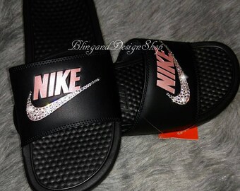 Bling Nike Slides Womens Benassi 