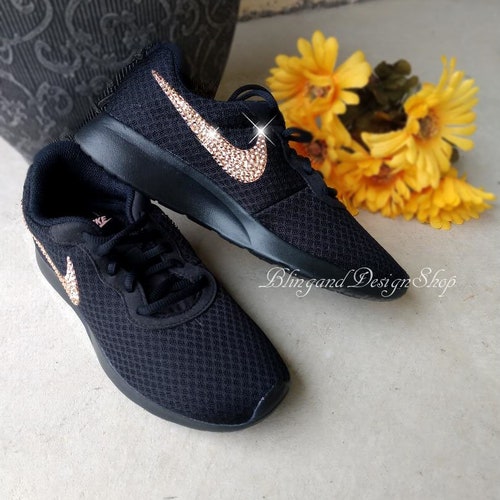 Swarovski Nike Womens Tanjun Black 