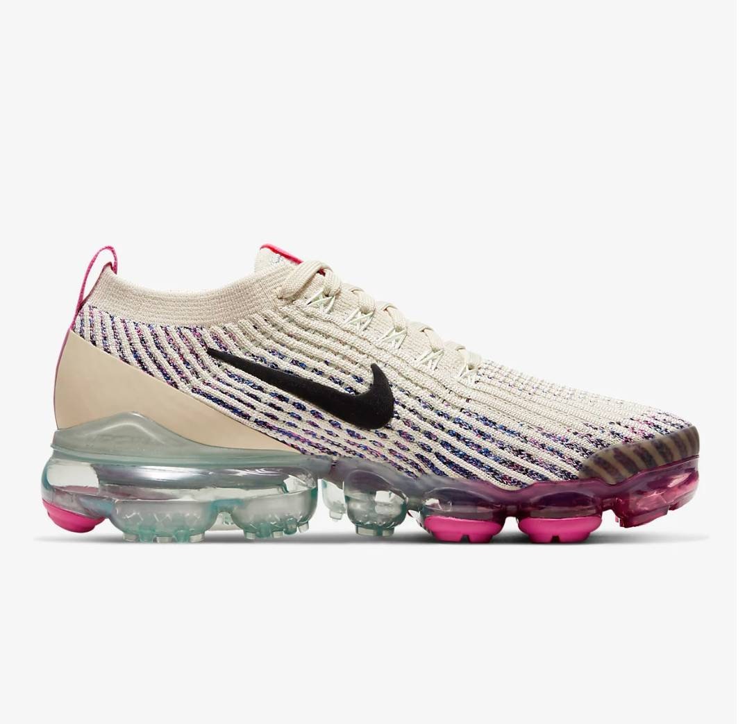 Custom order for Jenni -Swarovski Women's Nike Vapormax Flyknit 3 Fossil Sneakers Customized 