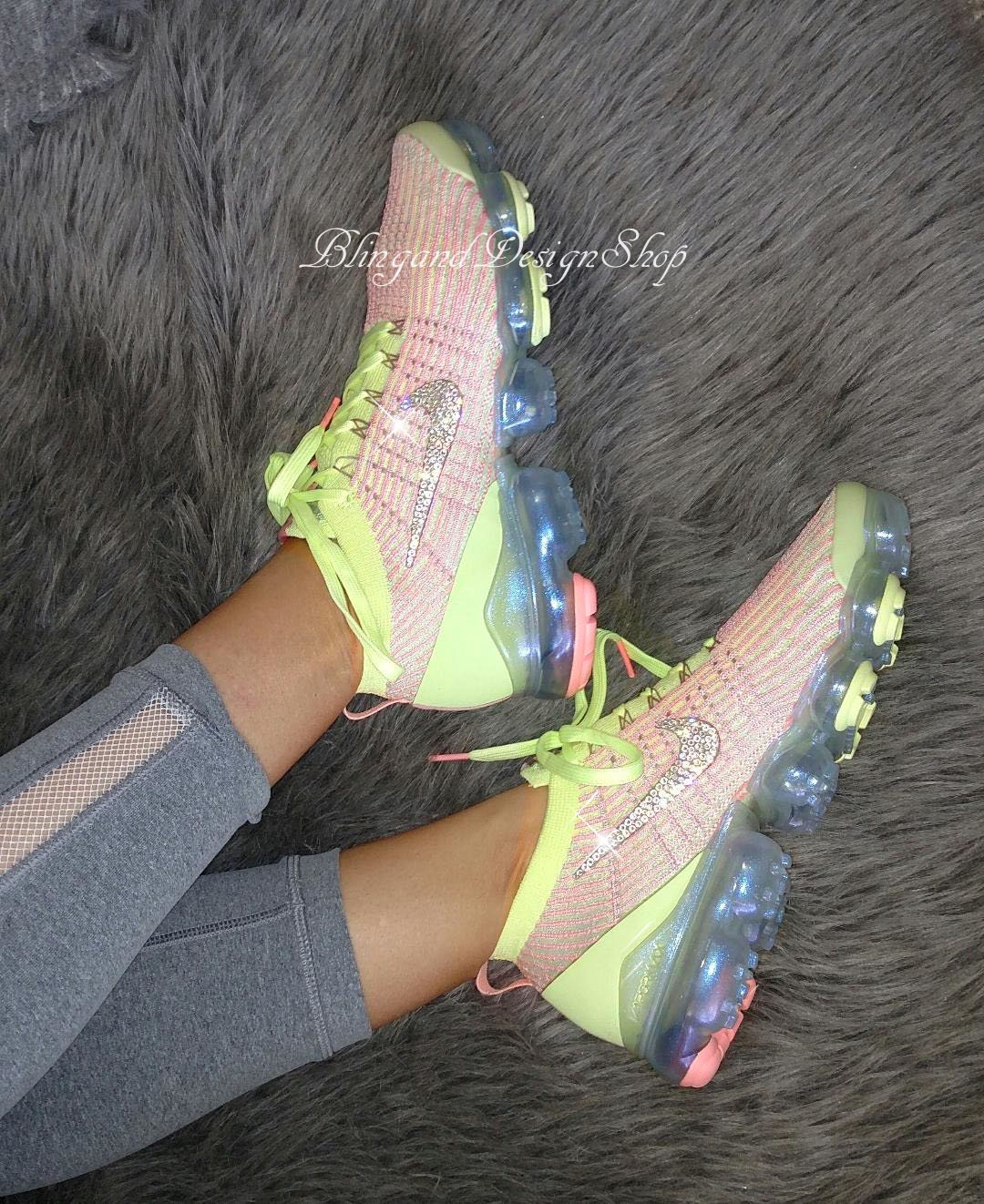 nike vapormax pink and yellow