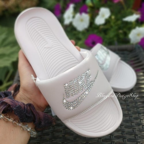 Bling Nike Slides Sandals Custom Nike 