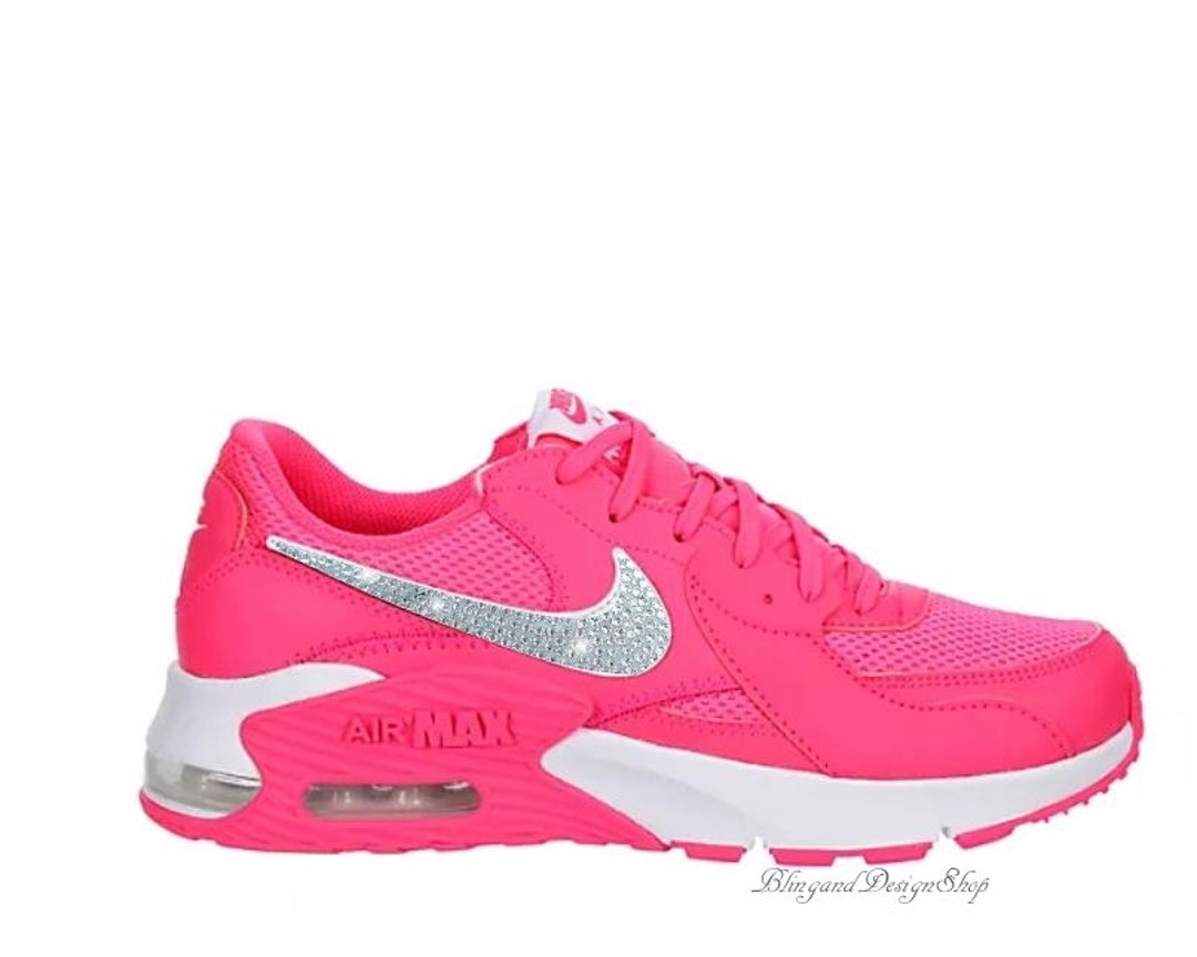 Swarovski Women's Air Max Excee Sneaker Fel roze schoenen - Etsy België