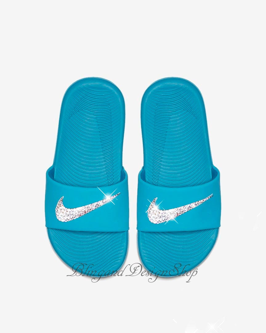 clear nike slides