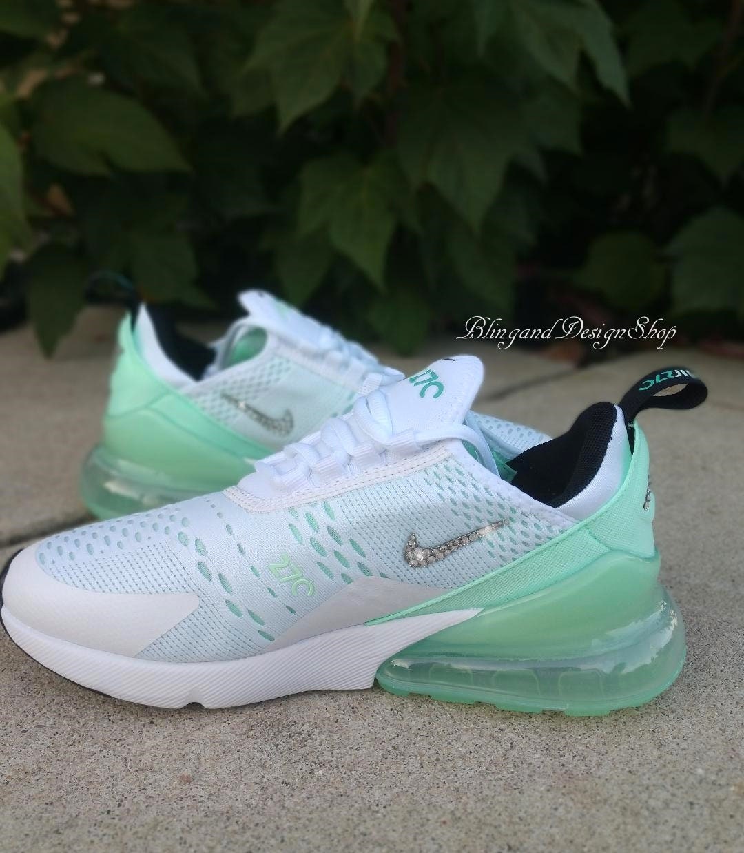 Nike Air Max 270 White Teal Sneakers 