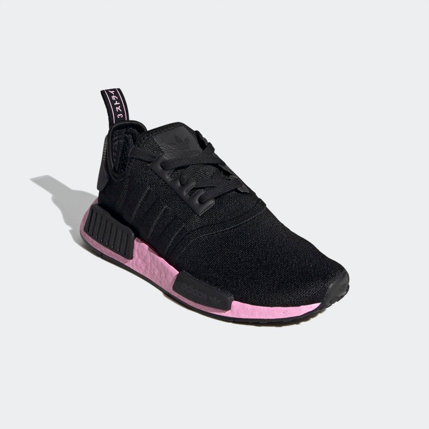 womens adidas nmd r1 black and pink