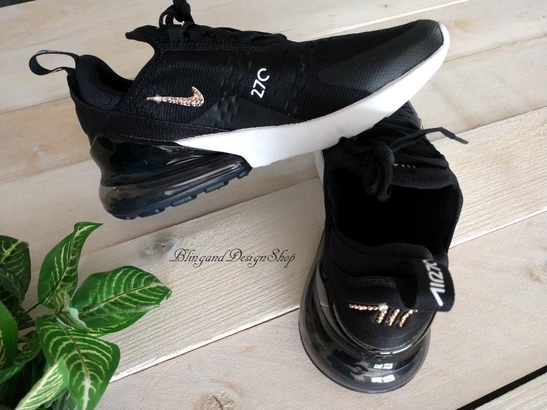 Swarovski Donna Nike Air Max 270 Nike Nero Bianco Sneakers | Etsy Italia