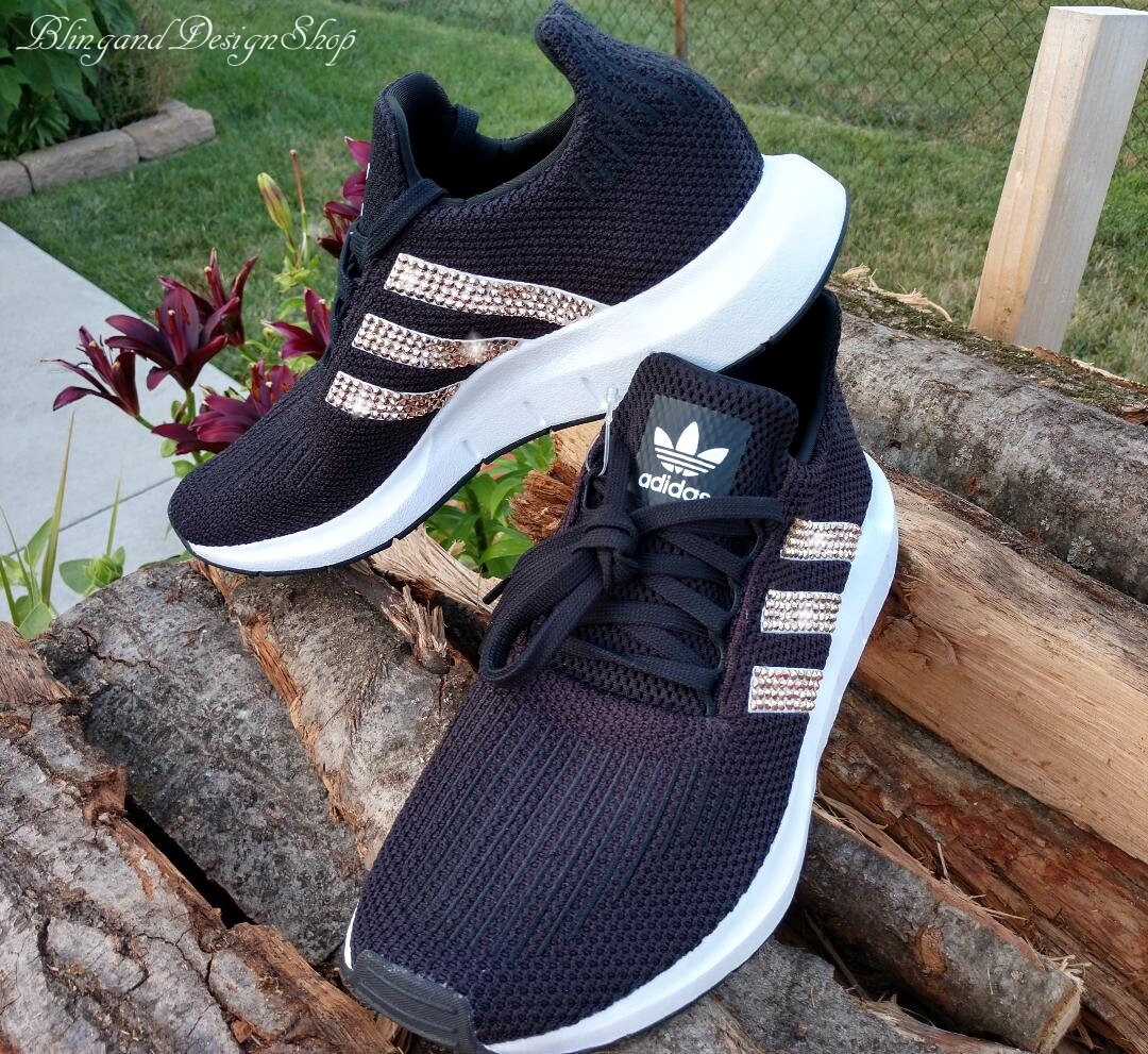 adidas swift run black and rose gold