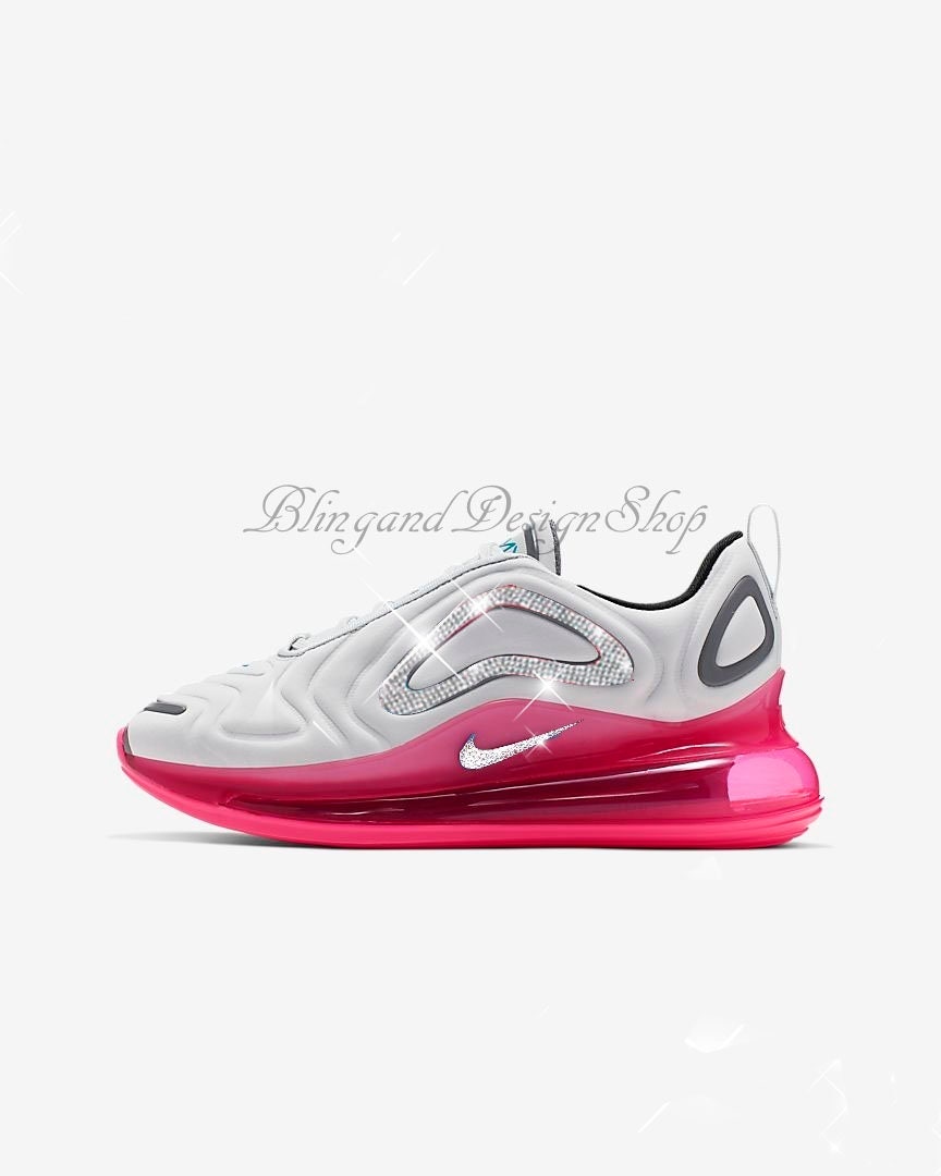 pink nike shoes with clear bottom