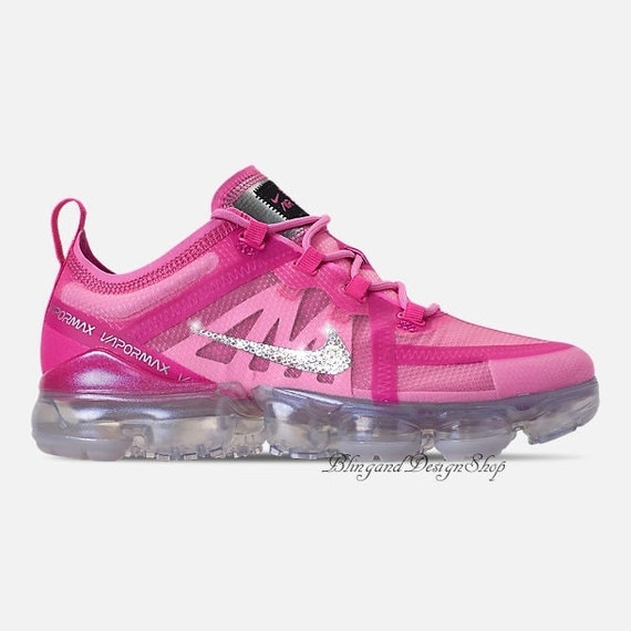 Talla 6.5 Swarovski Mujer Nike Vapormax 2019 All Pink - Etsy España