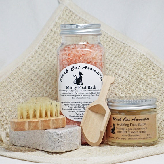 Deluxe Foot Spa Gift Set Foot Soaking Salts & Soothing Foot Etsy