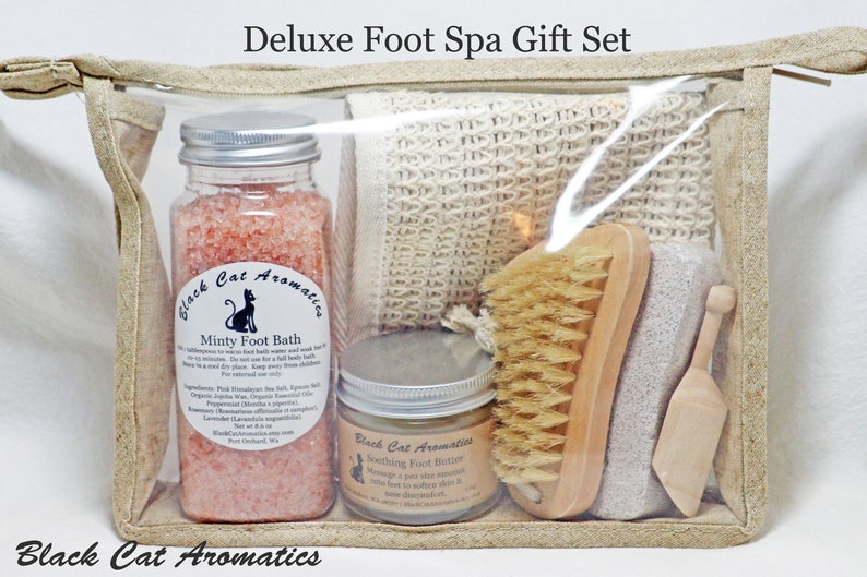 Deluxe Foot Spa Gift Set Foot Soaking Salts & Soothing Foot Etsy