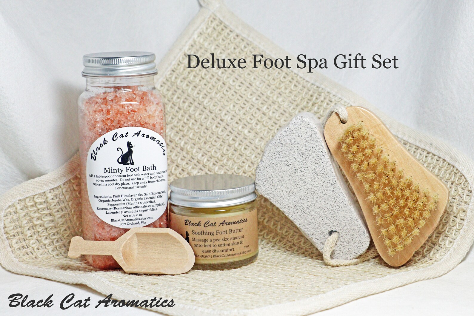 Deluxe Foot Spa Gift Set Foot Soaking Salts & Soothing Foot Etsy