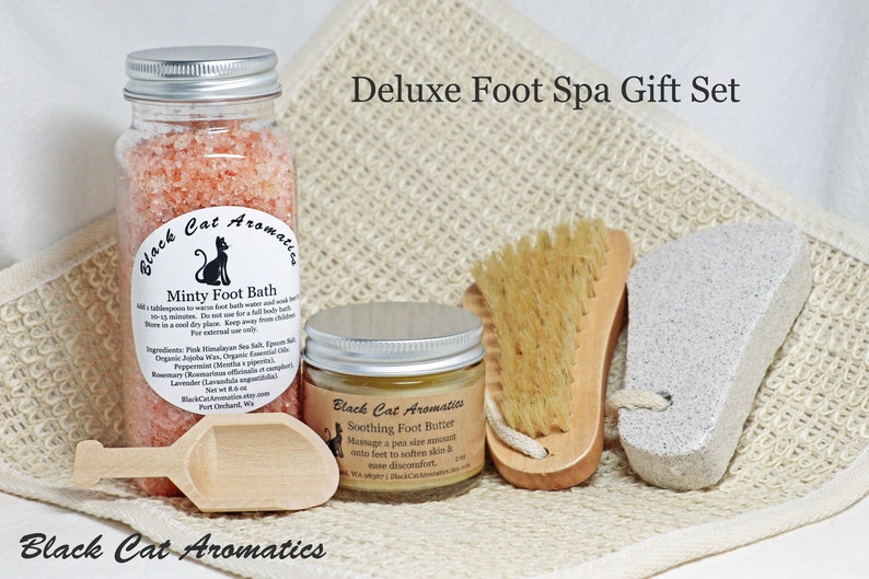 Deluxe Foot Spa Gift Set Foot Soaking Salts & Soothing Foot Etsy