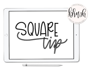 Square Tip  Brush Set - Procreate Brush